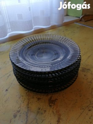 Desszertes Füstszínű tányérok, Eladók!!