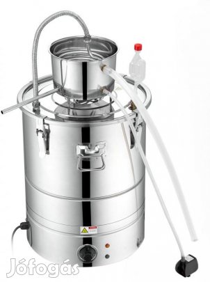 Desztilláló berendezés 30 L, 1800 W  rozsdamentes acél,