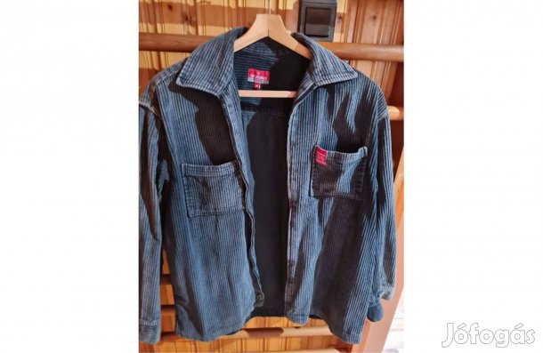 Devergo Fekete Bársony Dzseki M És L-Es Méret