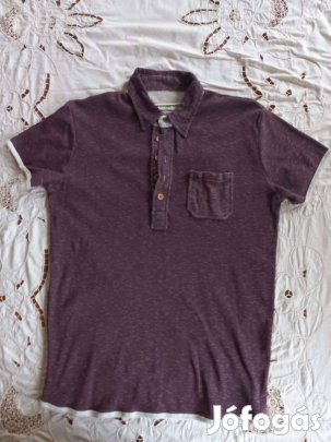 Devergo XL Férfi Galléros Póló Slim Fit Modern, logózott stílus