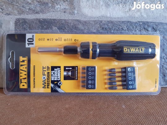 Dewalt racsnis csavarhúzó + hosszú + rövid bit / bitkészlet