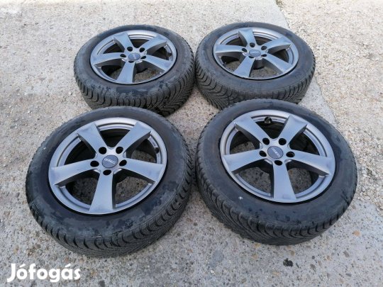 Dezent 16" alufelni garnitúra 7Jx16H2 , Et40 5x112 205/55R16 téli gumi