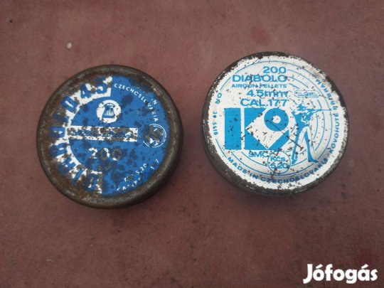 Diabolo Régi fém doboz 2db