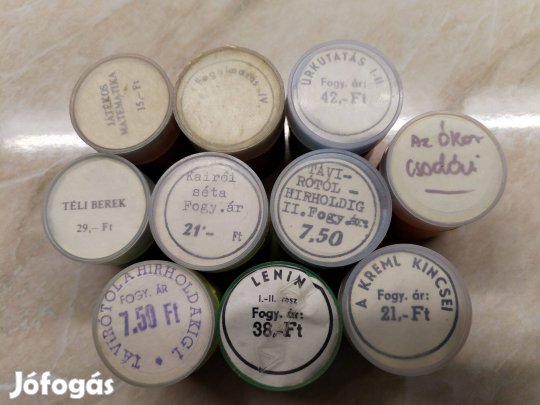 Diafilmek 10 db Vegyes témájú régi eredeti db-ok