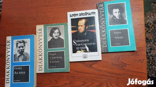 Diákkönyvtár könyvcsomag / orosz szerzők / 4 db könyv