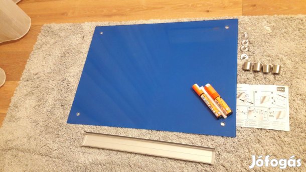 Diamond KÉK Mágneses üvegtábla.60*45cm, mágnessel