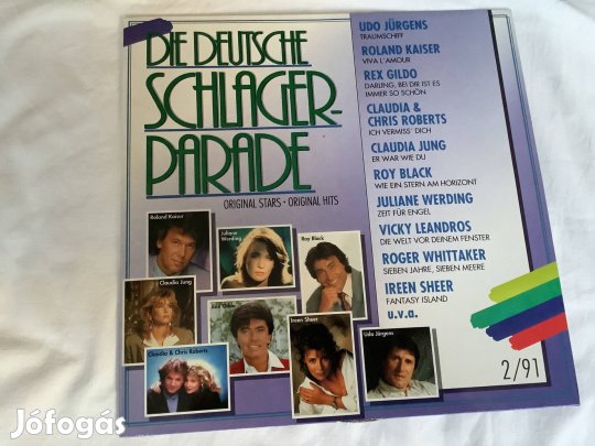 Die Deutsche Schlager - Parade LP bakelit lemez