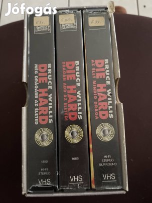 Die hard trilógia diszdobozos vhs akció