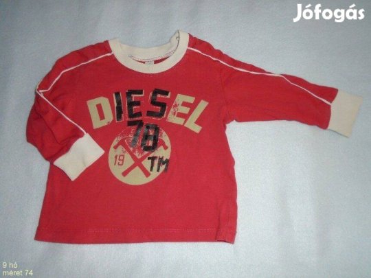 Diesel piros hosszú ujjú felső 6-9 hó (méret 74)
