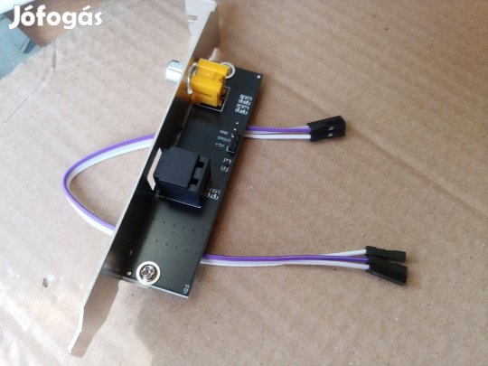 Digitális Audio SPDIF ( Toslink ) és Coaxial csatlakozó panel