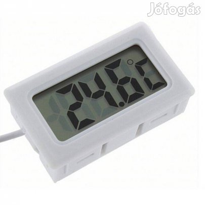 Digitális LCD kijelzős Hőmérő (Fehér) (_)