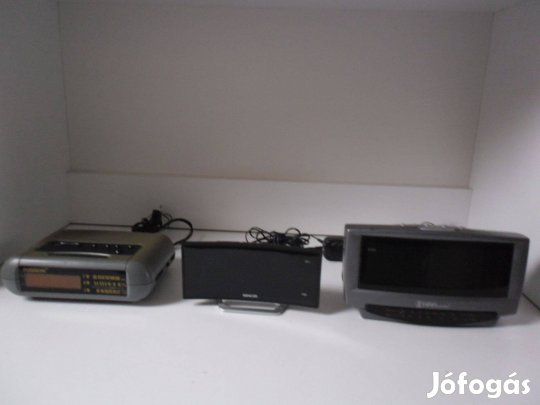 Digitális Rádiós Ébresztő Órák 3 DB