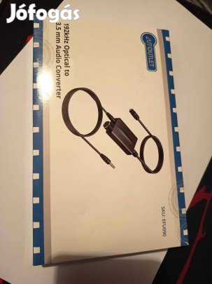 Digitális - Analóg hang adapter +hangerő gombbal /192hz Új!