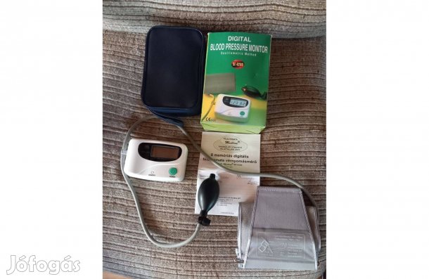 Digitális felkaros félautomata vérnyomásmérő Medline + elem