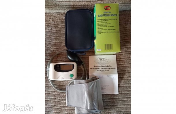 Digitális felkaros félautomata vérnyomásmérő Medline + elem