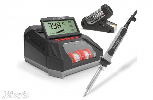 Digitális forrasztópáka állomás - LCD kijelzővel, pákaheggyel, ónnal