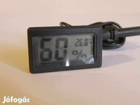 Digitális hőmérő és páratartalom mérő hygrométer