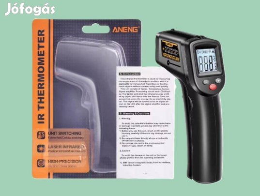 Digitális infravörös Celsius kijelzős hőmérő -50 ~ 400 rendkívül