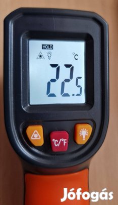 Digitális infravörös hőmérő pisztoly -50°C-tól 600°C-ig Professzionáli