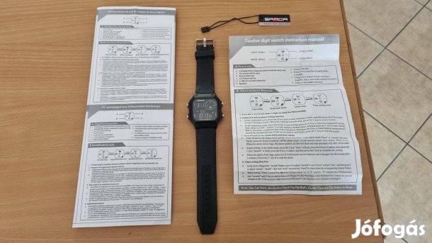 Digitális karóra, Új, fólia még az üvegen