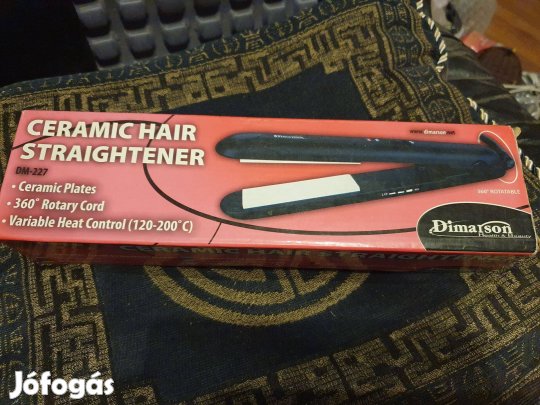 Dimarson DM-227 kerámia hajvasaló +ajándék retro hajgöndörítő