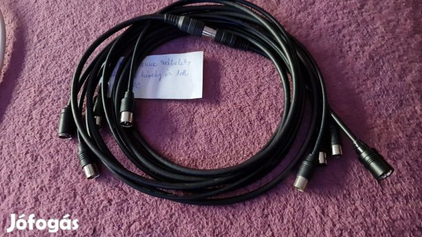 Din dugó - hüvely csatlakozós kábelek videomagnóhoz, DVD lejátszóhoz