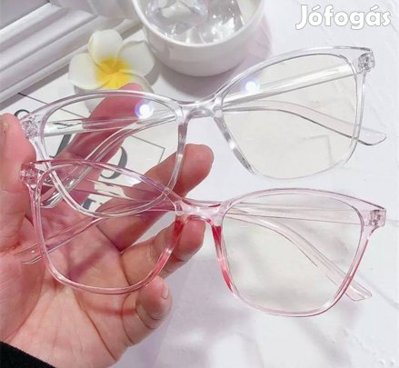 Dina rózsaszín keretes divat szemüveg