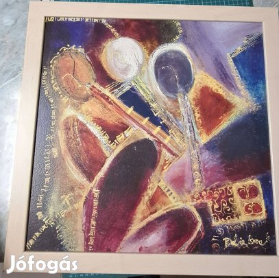 Dinamikus,absztrakt festmény Jazz hangulat, modern