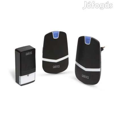 Dinamós Vezeték nélküli csengő 230V hálózati 2db beltéri 1db nyomógomb