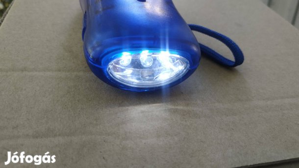 Dinamós akkus Lendkerekes ledes Zseblámpa