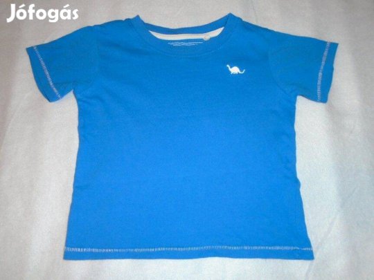 Dinó dinoszaurusz mintás kék póló 12-18 hó (méret 86)