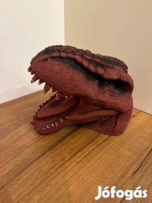 Dinószaurusz kézi báb játék gumi dinó