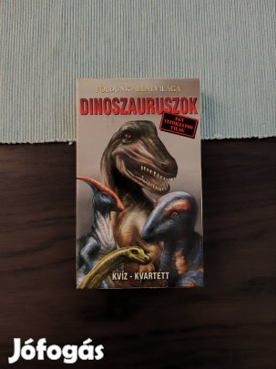 Dinoszauruszok kvíz - kvartett kártyajáték