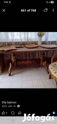 Diófa étkezőasztal eladó Kaposváron