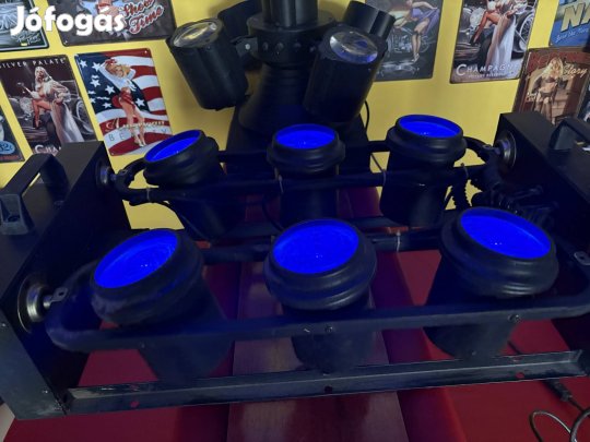 Disco Lámpa Ledes 6 os pásztázó