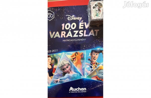 Disney 100 év varázslat üres album nem beragasztott teljes matricasorr