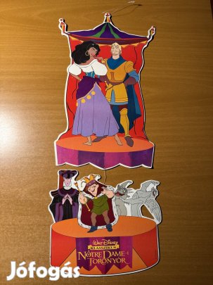 Disney A Notre Dame-i toronyőr VHS függő karton reklám, display