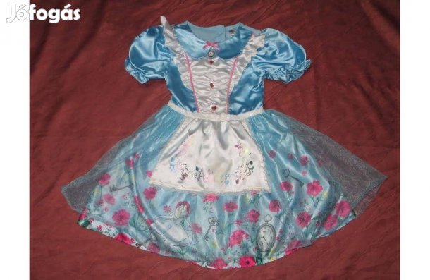 Disney Alice Csodaországban farsangi jelmez 9-10 év 134 - 140 cm