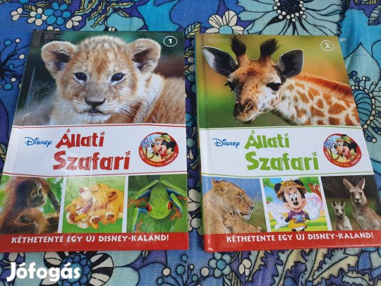 Disney Állati Szafari 1-2 + Színes vadvilág színező +tollak