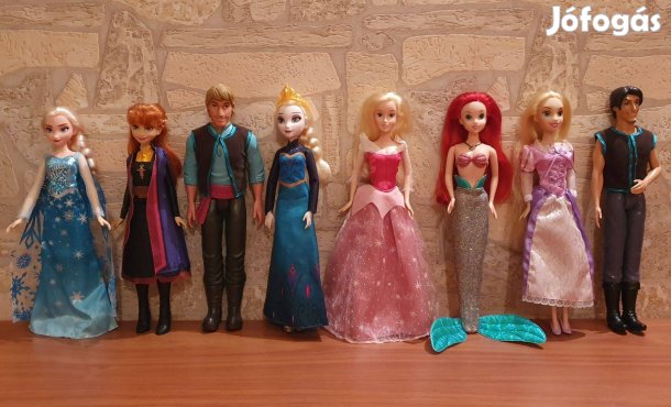 Disney Ariel, Csipkerózsika, Aranyhaj és Flynn, Jégvarázs babák