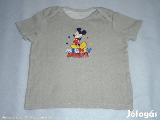 Disney Baby Mickey egér mintás póló 12-18 hó (méret 86)