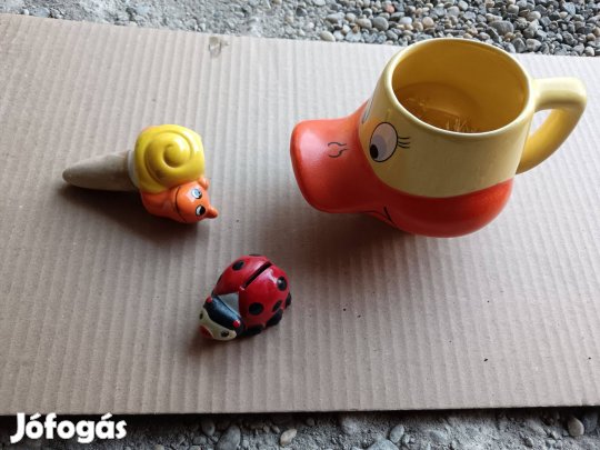 Disney Donald kacsa bögre +öntöző csiga +katicabogár persely szett ár