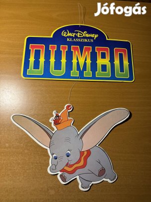 Disney Dumbo VHS függő karton reklám, display