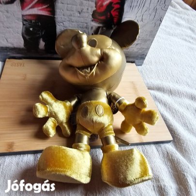 Disney Gold Mickey Mouse plüss 30 cm új