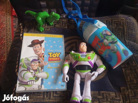 Disney Pixar Toy Story DVD -Buzz Lightyear figura,Krumplifej Úr,kulacs