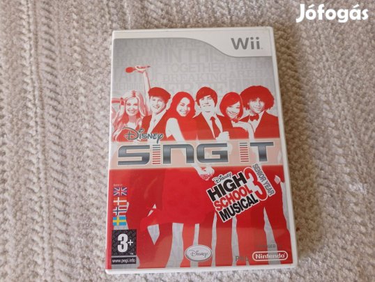 Disney Sing It High School Musical 3 eredeti Nintendo Wii játék
