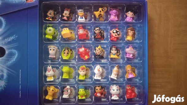 Disney Wikkeez figurák (merev műanyagból) 30 db-os gyűjtemény dobozába