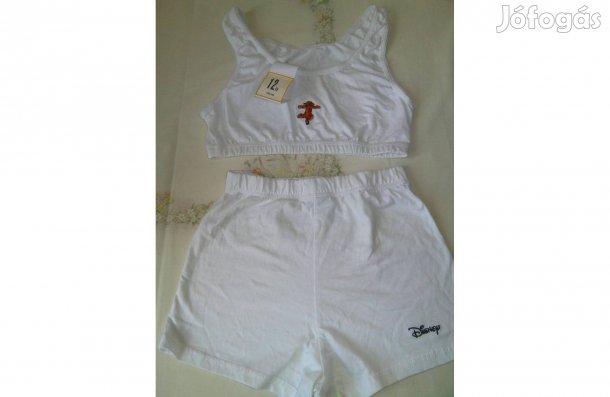 Disney pamut kamasz rövidnadrág + felső szett ( 12 éves, 152-es, Új )