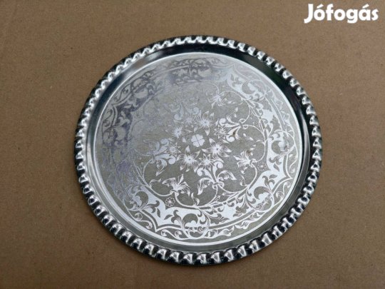 Dísz tálca aluminium 22cm