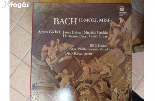 Díszdobozos Bach H-Moll mise bakelit hanglemez album eladó